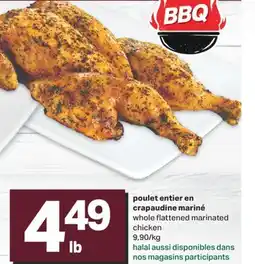 L'Intermarché POULET ENTIER EN CRAPAUDINE MARINÉ offer