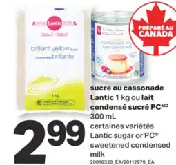 L'Intermarché SUCRE OU CASSONADE LANTIC, 1 KG OU LAIT CONDENSÉ SUCRÉ PC, 300 ML offer