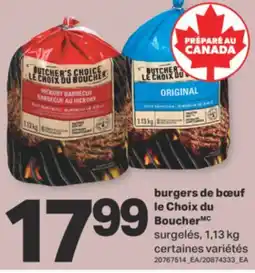 L'Intermarché BURGERS DE BŒUF LE CHOIX DU BOUCHER, 1,13 kg offer
