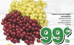 L'Intermarché RAISINS VERTS OU ROUGES SANS PÉPINS offer