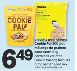 L'Intermarché BISCUITS POUR CHIENS COOKIE PAL, 300 G OU MÉLANGE DE GRAINES SANS NOM , 4 KG offer