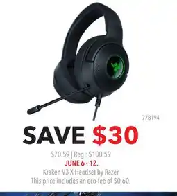 GameStop Kraken V3 X Headset by Razer offer