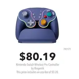 GameStop Nintendo Switch Wireless Pro Controller by Biogenik offer