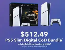 GameStop PS5 Slim Digital CoD Bundle offer