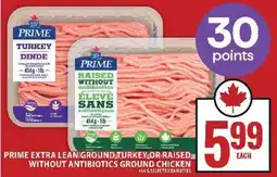 Food Basics Prime Extra Lean Ground Turkey or Raised Without Antibiotics Ground Chicken offer