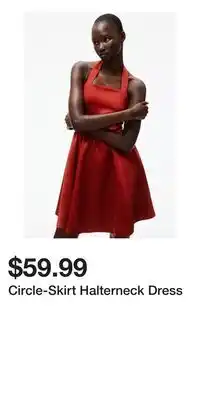 H&M Circle-Skirt Halterneck Dress offer