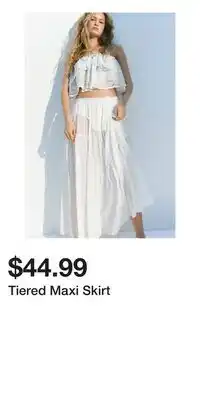 H&M Tiered Maxi Skirt offer