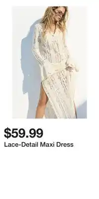 H&M Lace-Detail Maxi Dress offer