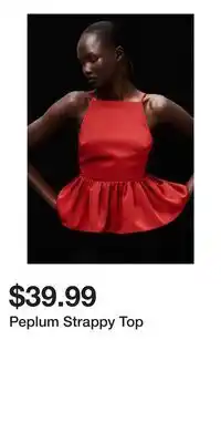 H&M Peplum Strappy Top offer