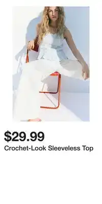 H&M Crochet-Look Sleeveless Top offer