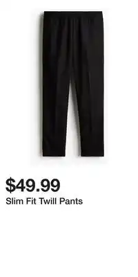 H&M Slim Fit Twill Pants offer