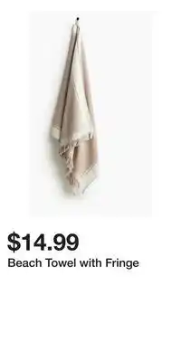 H&M Beach Towel with Fringe offer