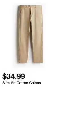 H&M Slim-Fit Cotton Chinos offer
