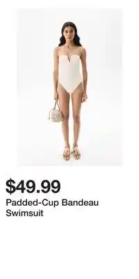 H&M Padded-Cup Bandeau Swimsuit offer