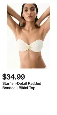 H&M Starfish-Detail Padded Bandeau Bikini Top offer
