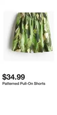 H&M Patterned Pull-On Shorts offer