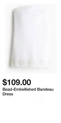 H&M Bead-Embellished Bandeau Dress offer