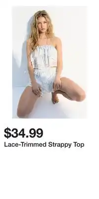 H&M Lace-Trimmed Strappy Top offer