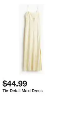 H&M Tie-Detail Maxi Dress offer