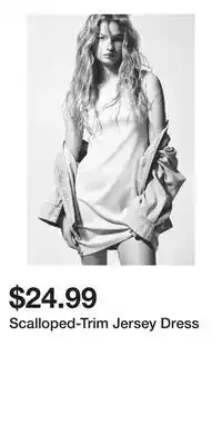 H&M Scalloped-Trim Jersey Dress offer