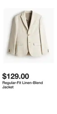 H&M Regular-Fit Linen-Blend Jacket offer