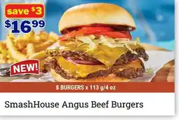 M & M Food Market SmashHouse Angus Beef Burgers offer
