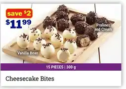 M & M Food Market Cheesecake Bites offer