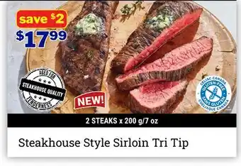 M & M Food Market Steakhouse Style Sirloin Tri Tip offer