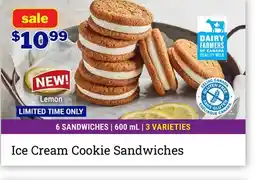 M & M Food Market Ice Cream Cookie Sandwiches offer