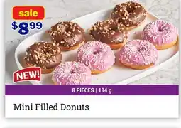 M & M Food Market Mini Filled Donuts offer