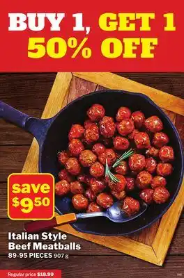 M & M Food Market Italian Style Beef Meatballs offer
