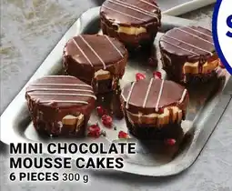 M & M Food Market MINI CHOCOLATE MOUSSE CAKES 6 PIECES 300 gg offer