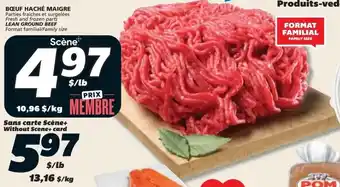 IGA Lean ground beef offer