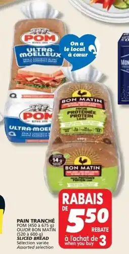 IGA Bon Matin Sliced Bread offer