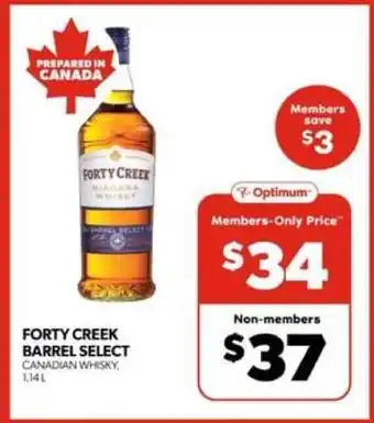 Real Canadian Liquorstore Forty Creek Barrel Select offer