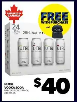 Real Canadian Liquorstore NUTRL Vodka Soda offer