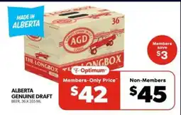 Real Canadian Liquorstore ALBERTA GENUINE DRAFT offer