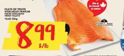 IGA Fresh steelhead trout fillets offer