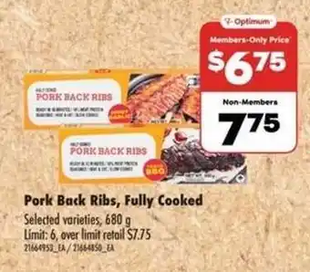 Real Canadian Superstore Pork Back Ribs, Fully Cooked offer