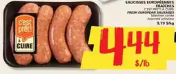 IGA Fresh european sausages offer