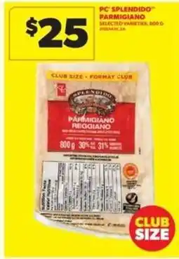 Real Canadian Superstore PC Splendido Parmigiano offer