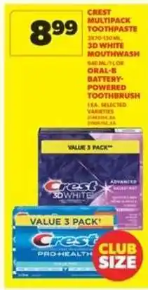 Real Canadian Superstore Crest Multipack Toothpaste offer