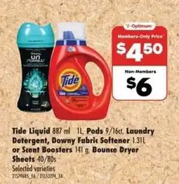 Real Canadian Superstore Tide Liquid, Pods, Laundry Detergent, Downy Fabric Softener, Scent Boosters, Bounce Dryer Sheets offer