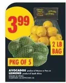 No Frills AVOCADOS OR LEMONS offer