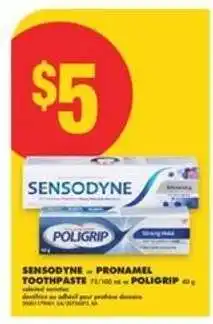 No Frills SENSODYNE or POLIGRIP offer