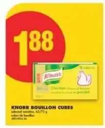 No Frills KNORR BOUILLON CUBES offer