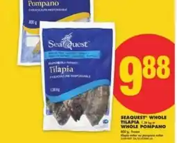No Frills Seaquest Whole Tilapia or Whole Pompano offer