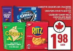 Food Basics Christie Cookies or Crackers, Crispers or Bits & Bites, Cadbury Dairy Milk Chocolate Bars offer