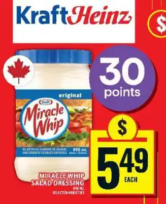 Food Basics Kraft Heinz Miracle Whip Salad Dressing offer