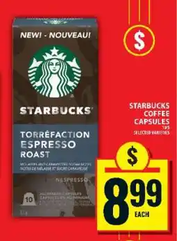 Food Basics STARBUCKS COFFEE CAPSULES offer